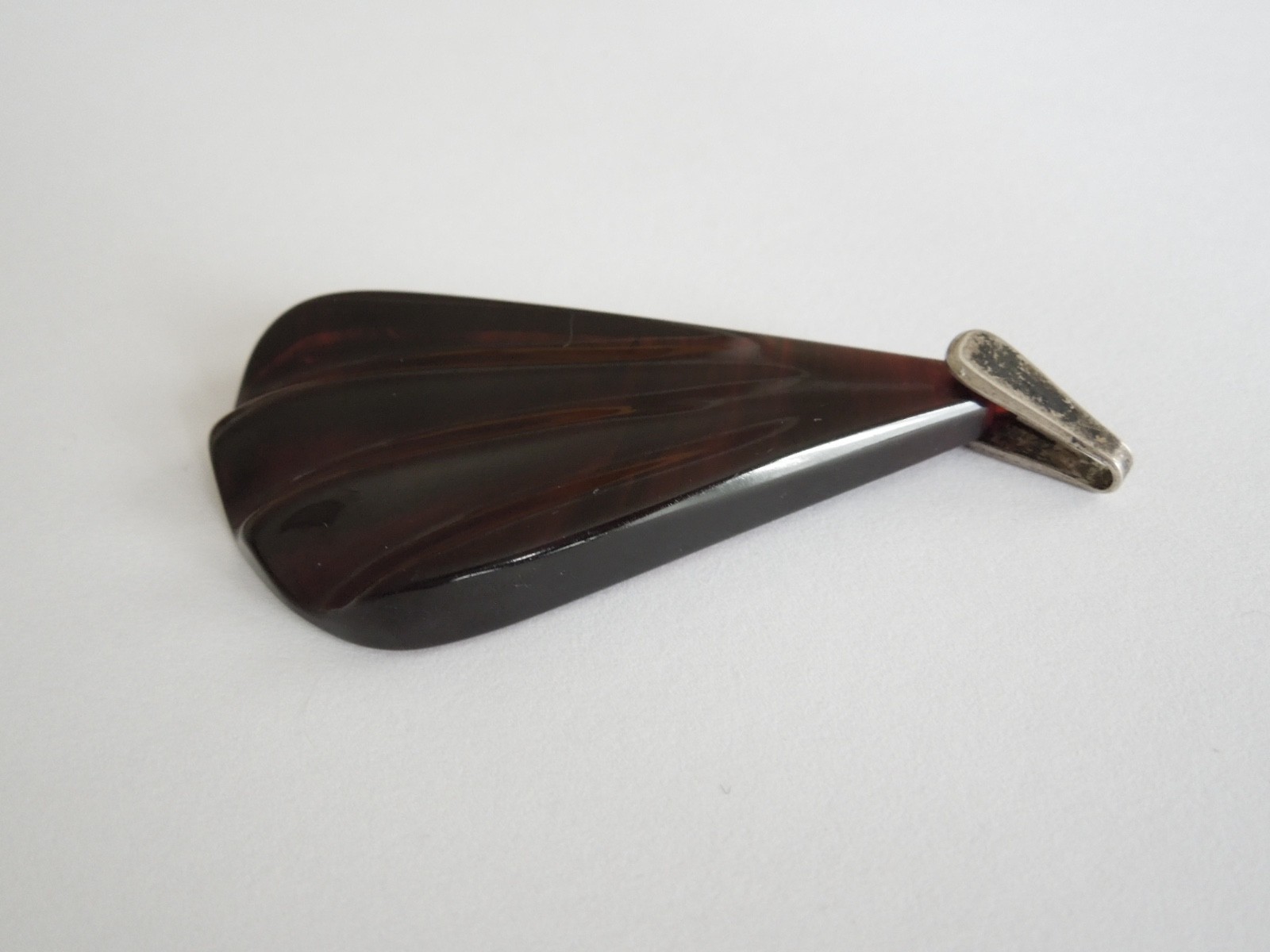 Vintage Pendant Bakelite Tested Cherry Cherry 8.3 G/6.6 X 3.3 Cm