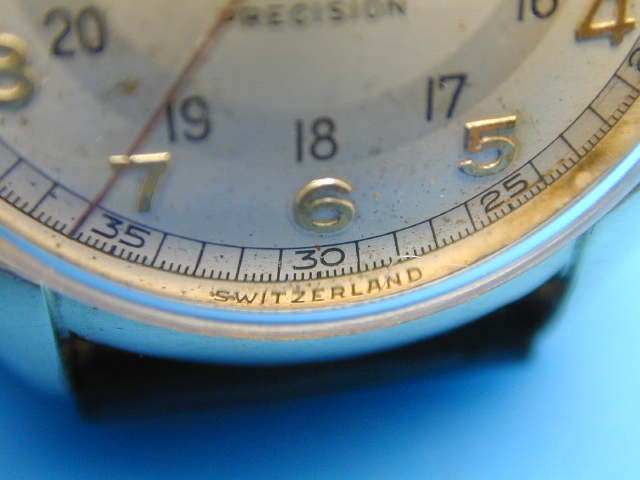 VINTAGE GRUEN PAN AM ORIGINAL DIAL FANTASTIC AT 37.4 X 32.07 MM RUNNING