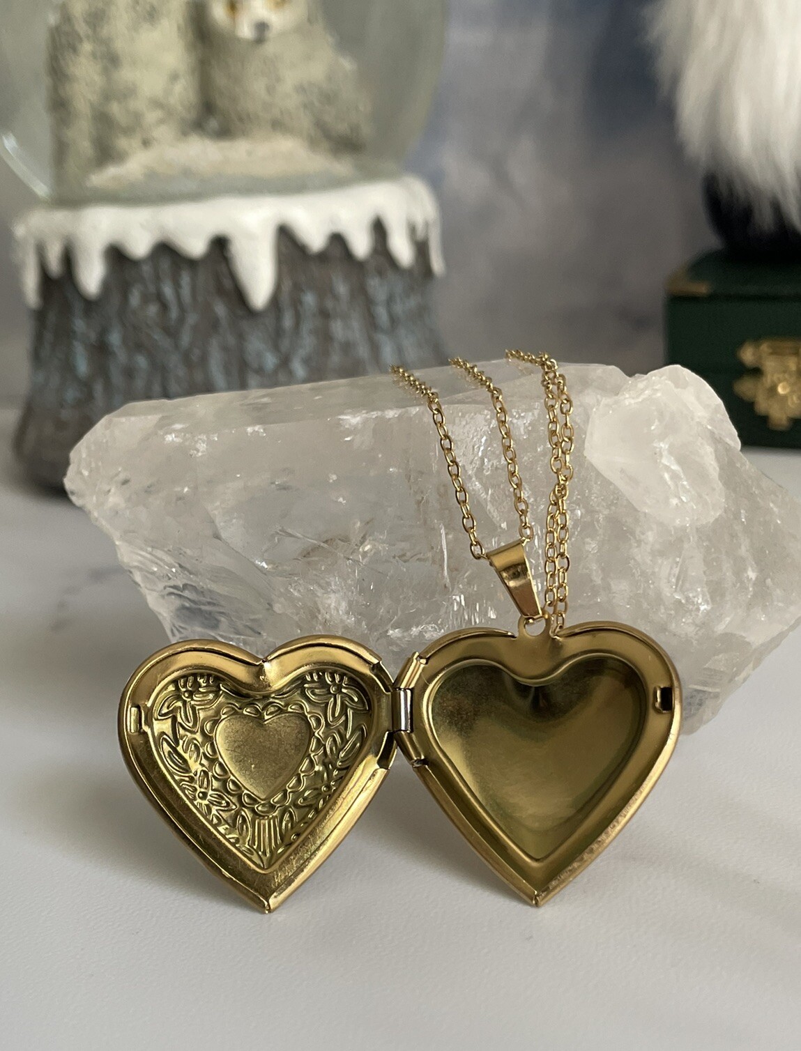 Heart Locket Necklace, Nutcracker inspired, Barbie Nostalgia