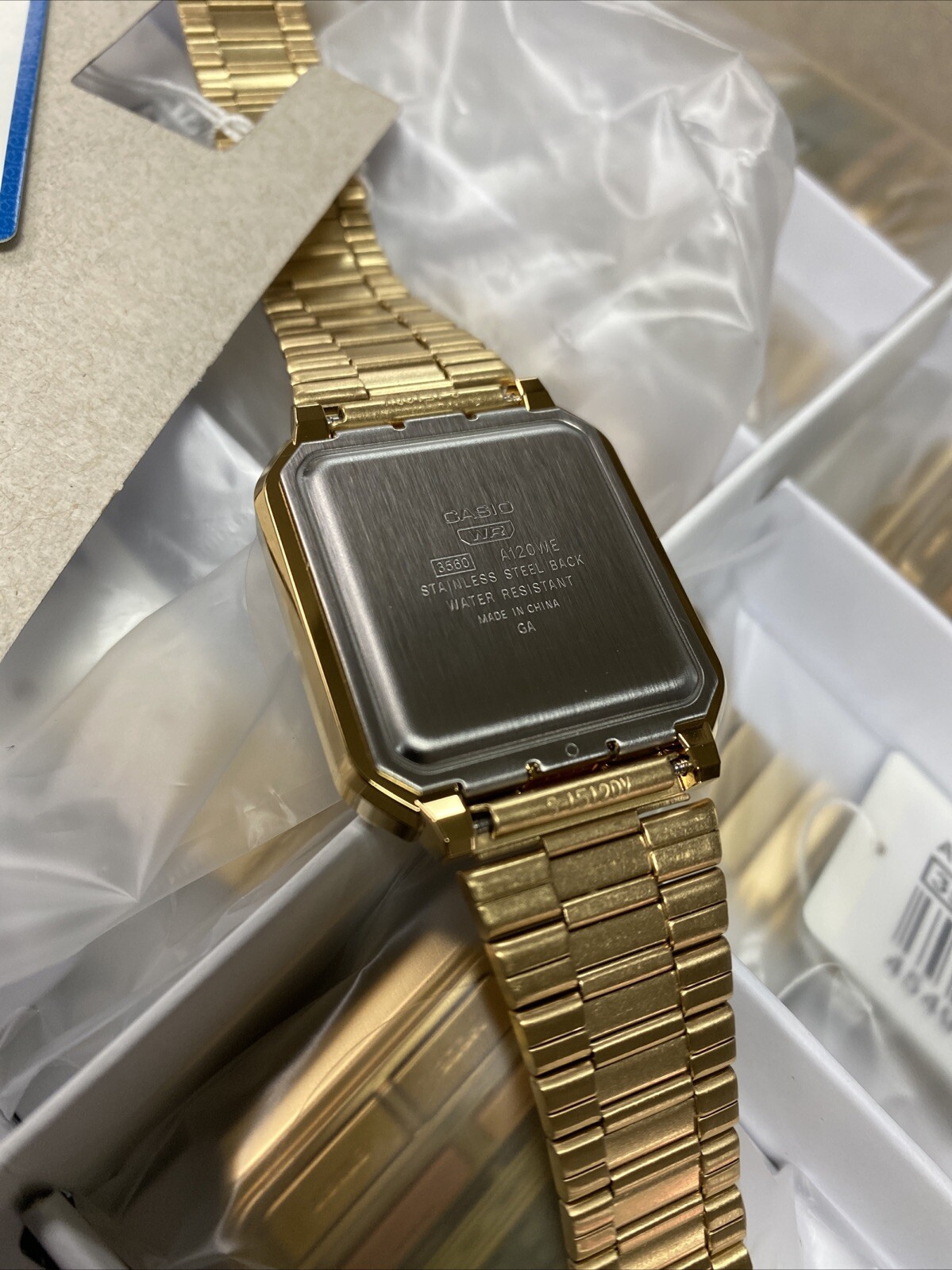 Casio Standard A120WEG-9A Gold Classic Retro Colorful Front Buttons