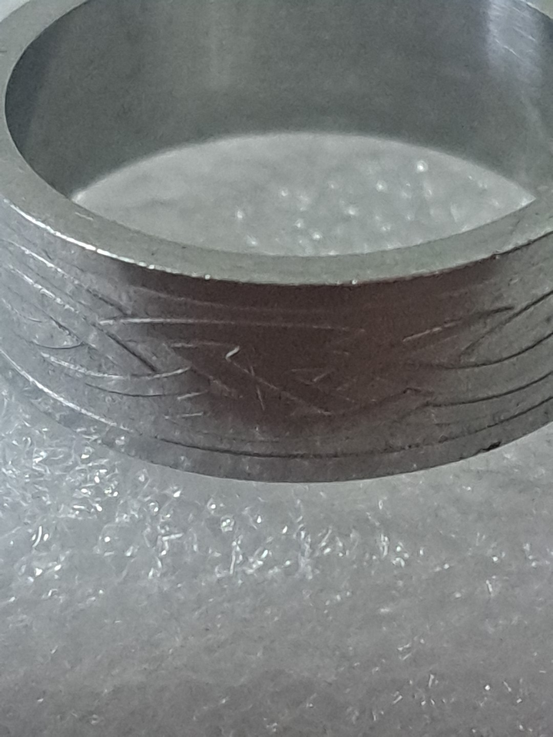 3 Metal Rings Heart Beat Wedding Band, Celtic Tribal Knot & Smooth Size In Pics
