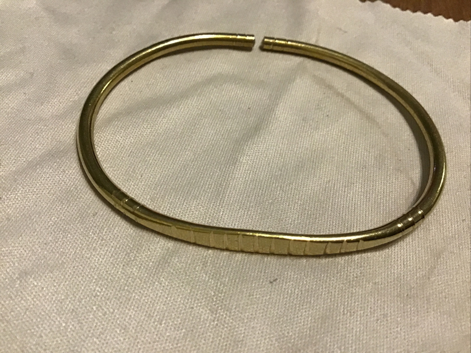AFRICAN JEWELRY KENYA HAND-CRAFTED Light Brown METAL BRACELET