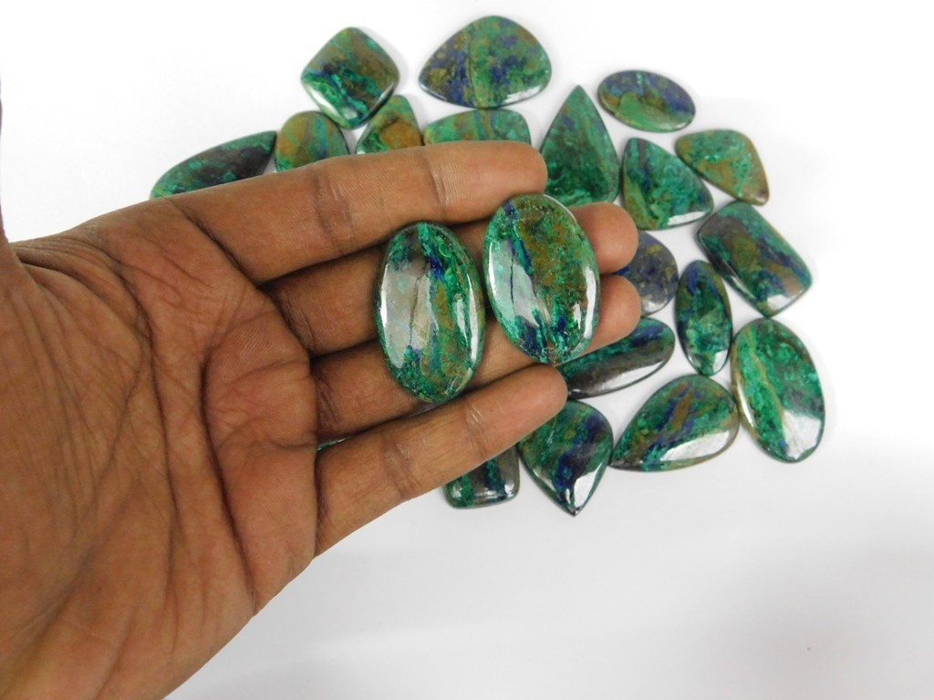 Natural Shattuckite Cabochon Gemstone For Making Jewelry Wholesale Lot 71333