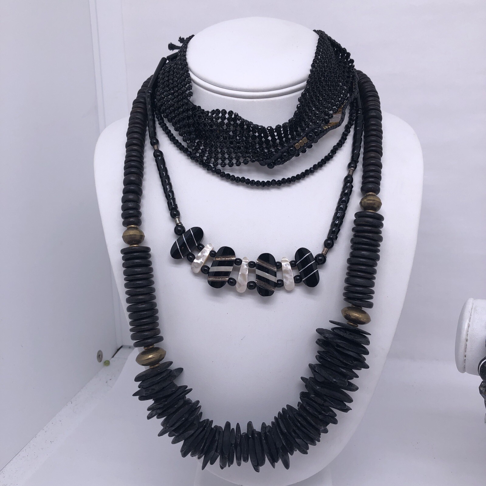 Emo Gothic Black Jewelry Lot Bracelets Necklace Skulls