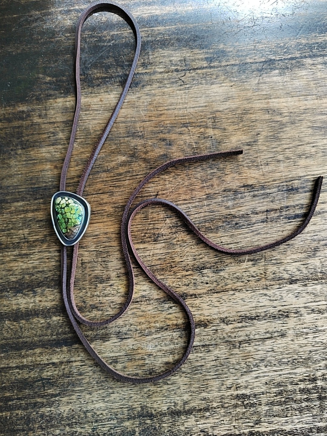 sterling silver turquoise bolo tie blue moon western cowboy necktie gift