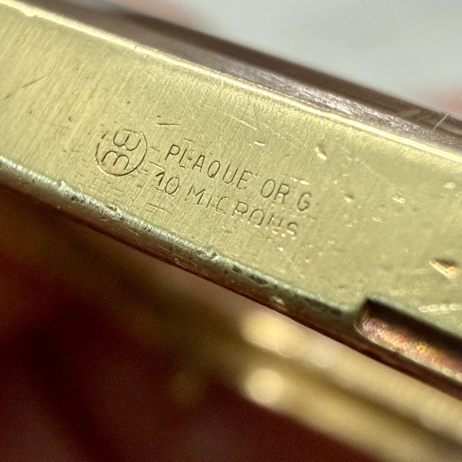 Vintage Ralph Destino 28mm Square Tank Case 10k Gold Plated No Movement!