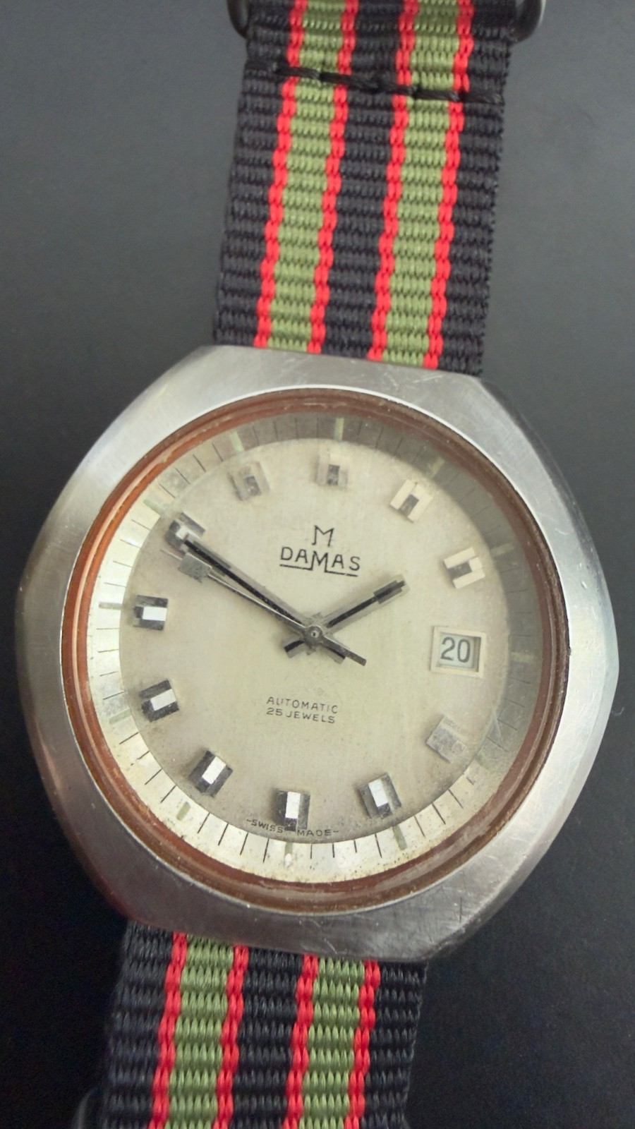 Vintage Damas Automatic 25 Jewels ETA 2783 42mm Swiss Made 1970s