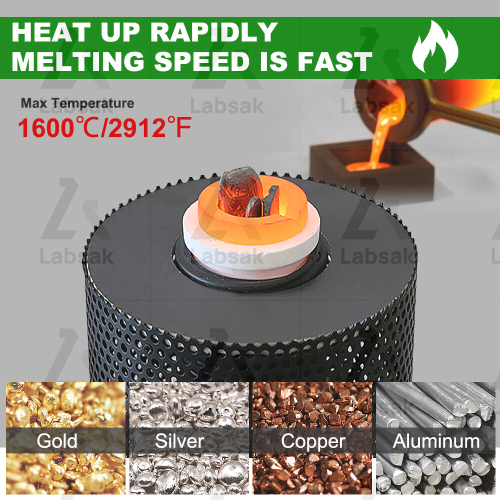 Metal Induction Smelting Furnace Melting Gold Silver Copper Smelter Machine