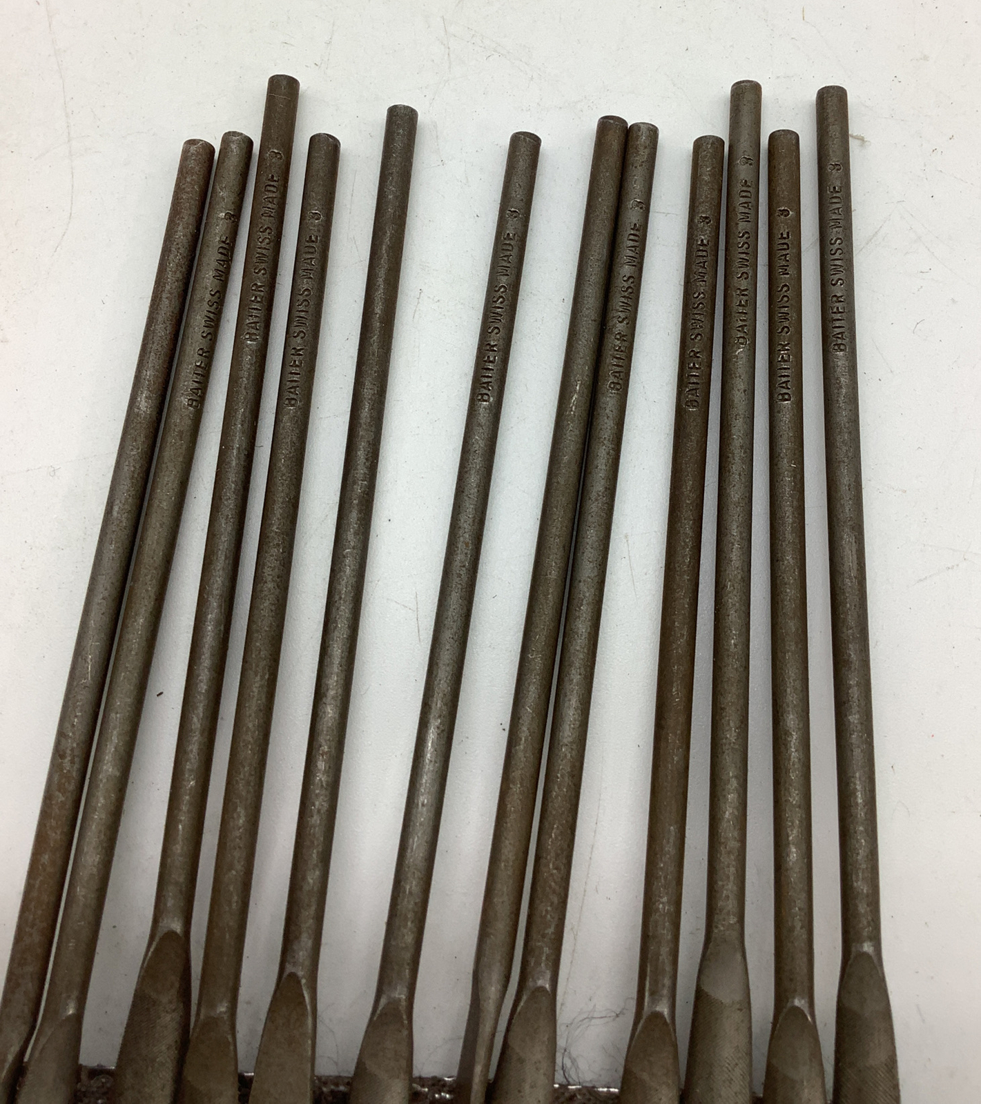 Baiter Swiss Files, Marking Type, #3 Cut, 5 1/2”,(3 Pc In Lot)2547- C-16