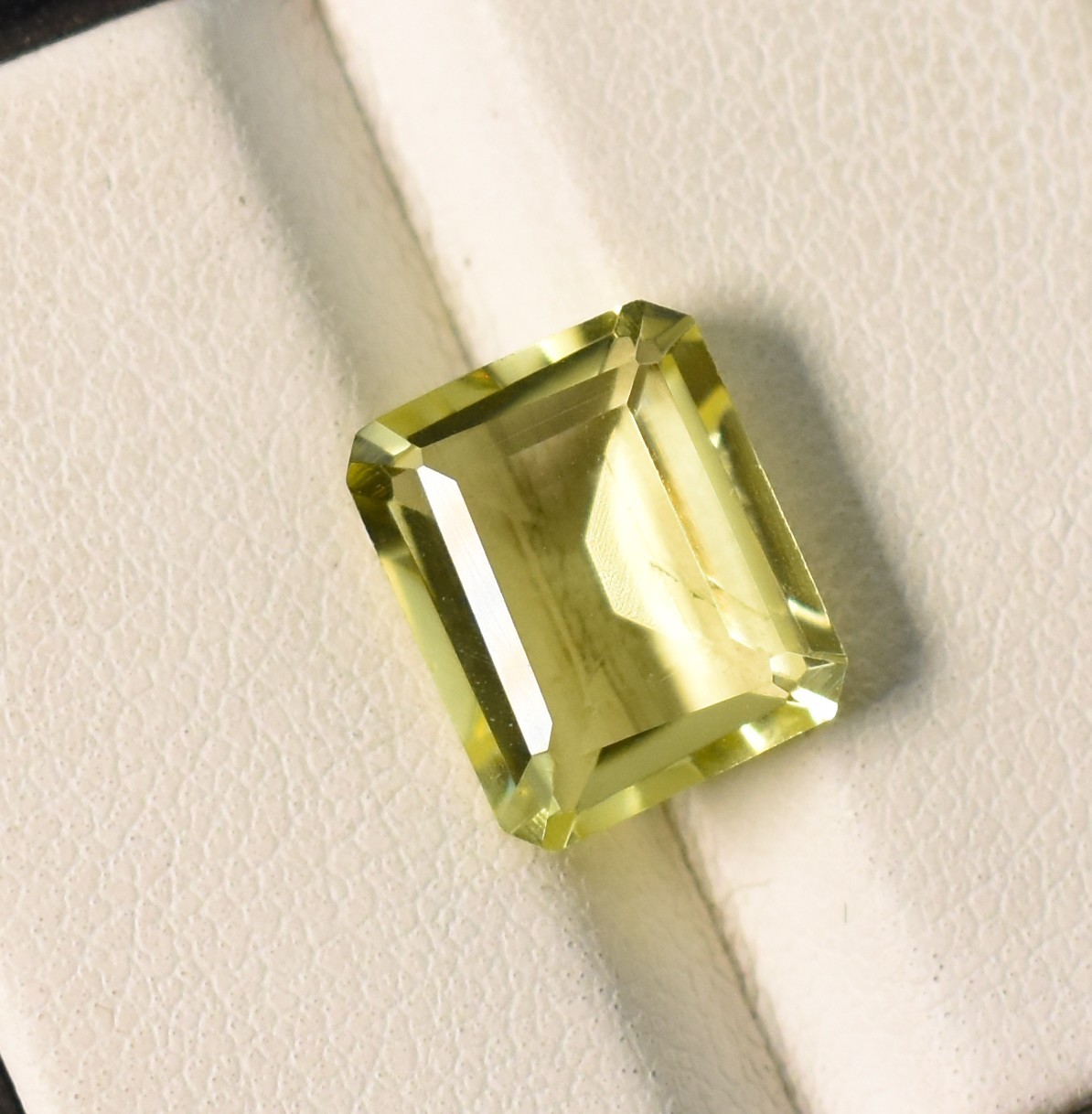 Natural Lemon Quartz Octagon Emerald Cut Gemstone 11X9 MM 4.05 Ct Loose Gemstone
