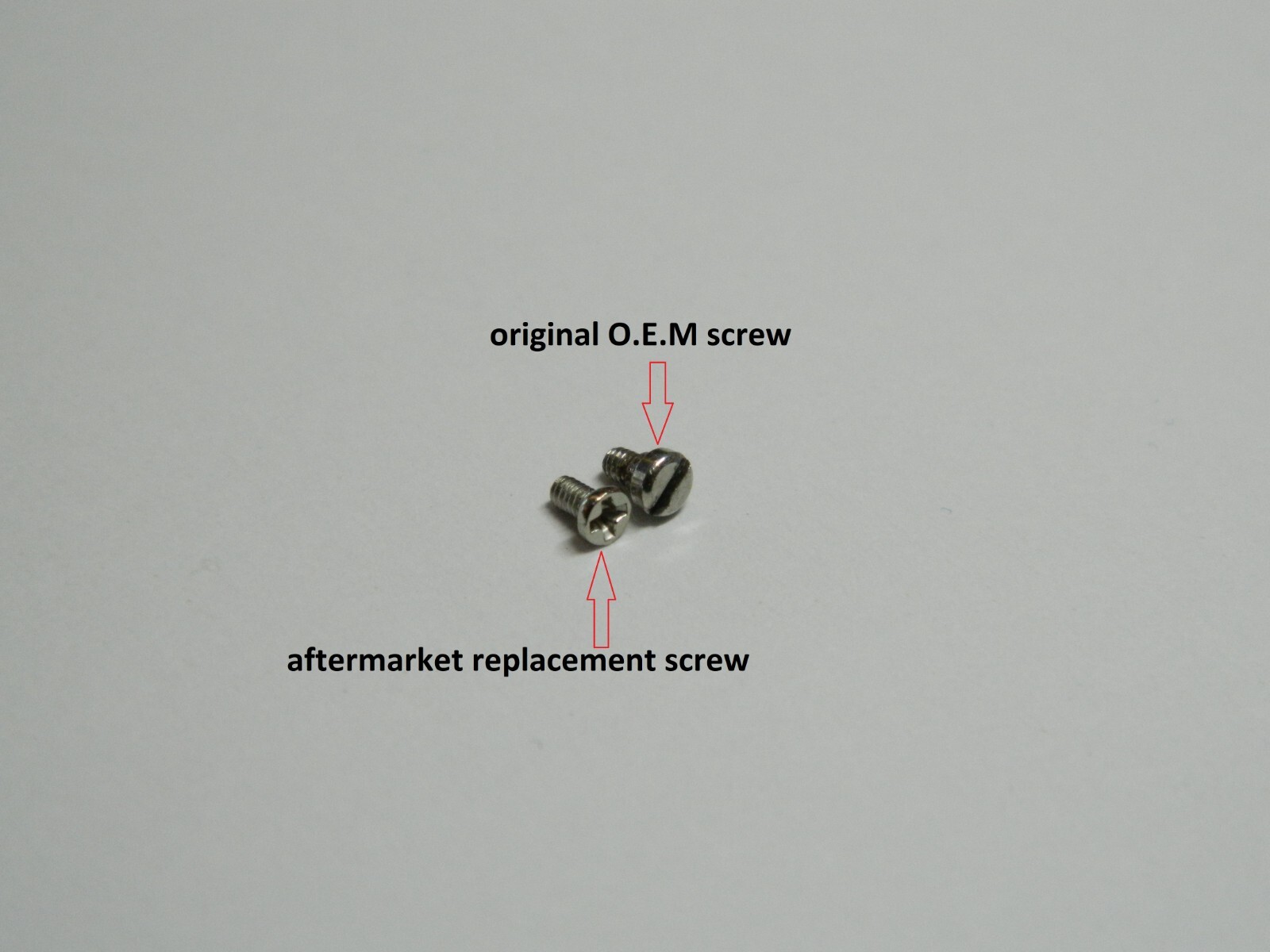 Casio DW-1000,Silver screws for the Reproduction resin Bezel’s, 4Ea