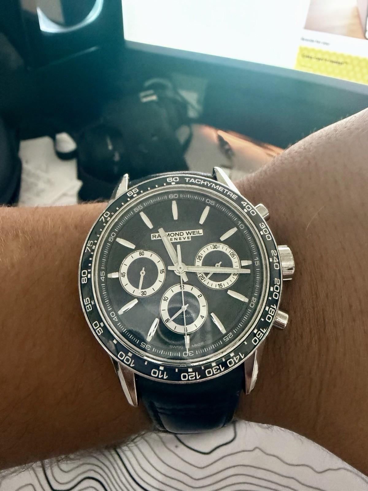 Raymond weil Men’s Freelancer Chronograph Watch 43.5mm Automatic 7741-ST3-50021