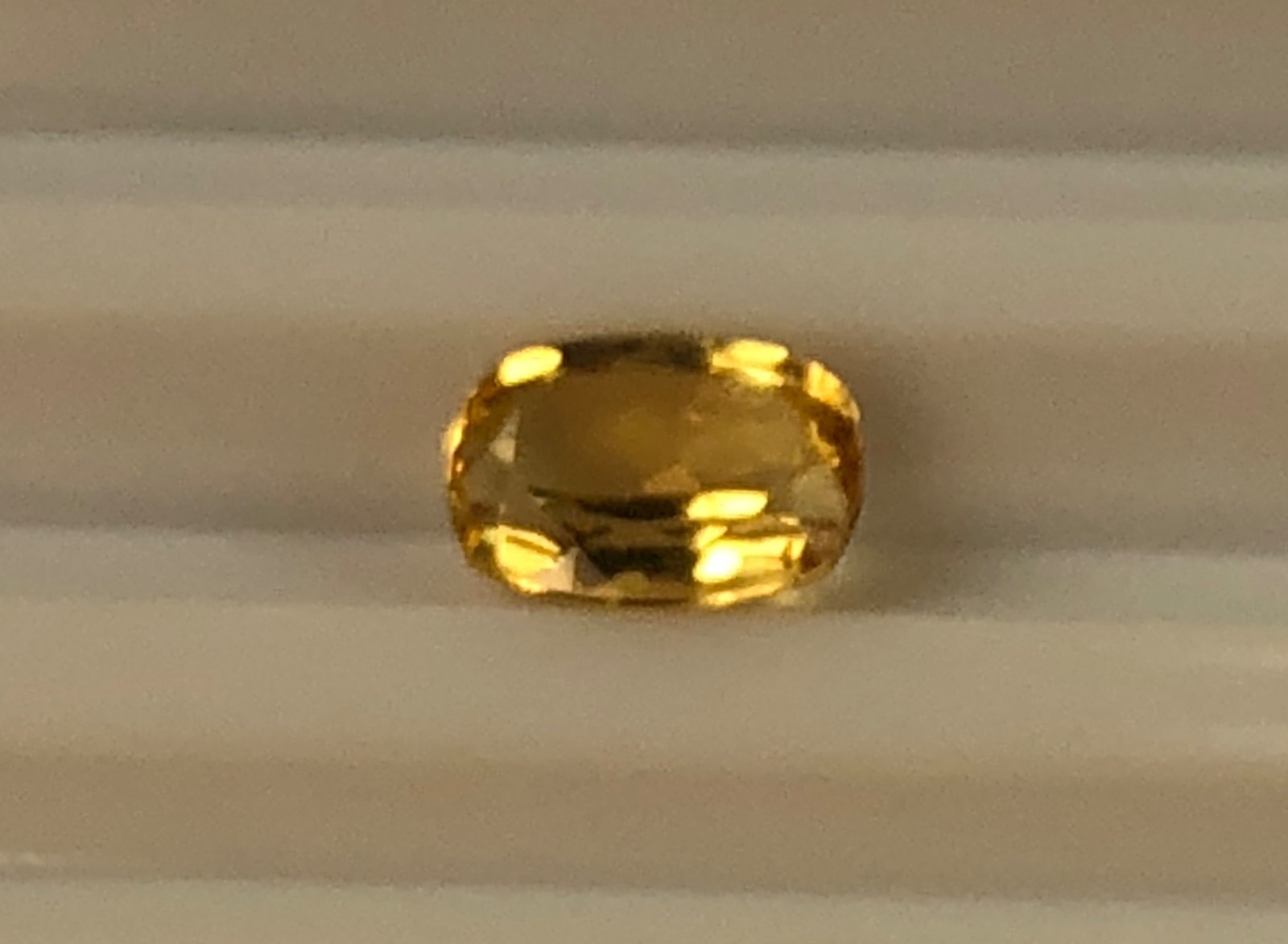 Imperial Topaz 1.41 Ct Clarity IF Cushion Cut Natural Golden Brazil I226
