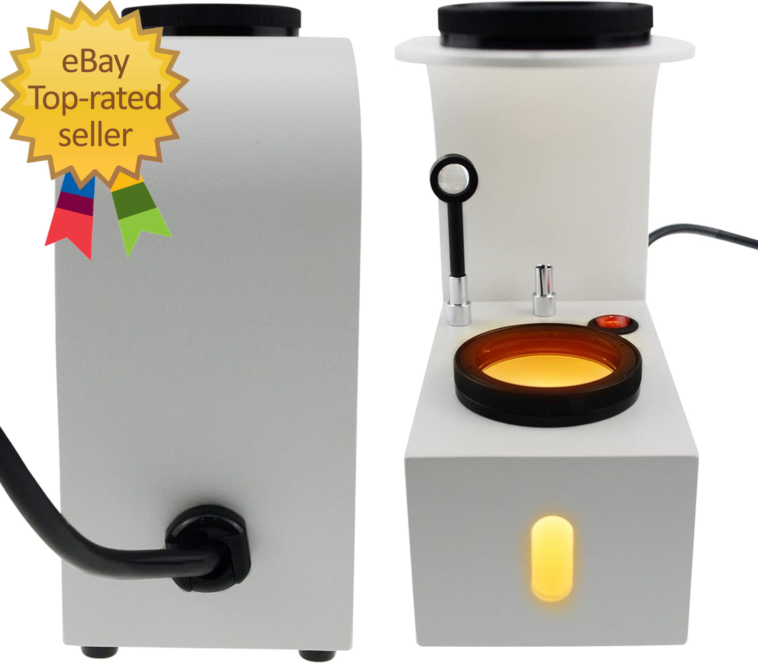 Polariscope LED Light with Glass Rotatable Filters Jewelry Polarizer Tester