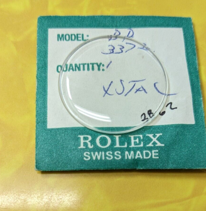 GENUINE ROLEX 3372 ACRYLIC DRESS WATCH CRYSTAL – NOS OPEN PACKAGE
