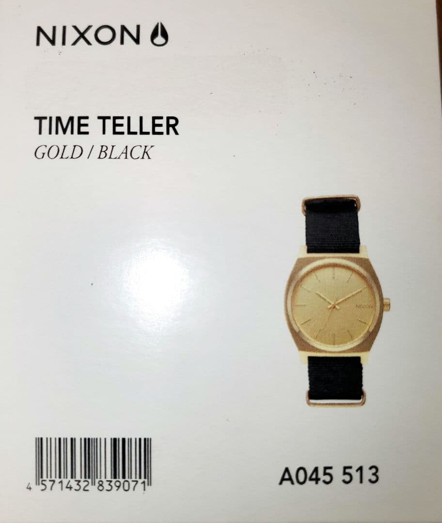 NIXON TIME TELLER GOLD/BLACK, brand new, unused, and fully functional.