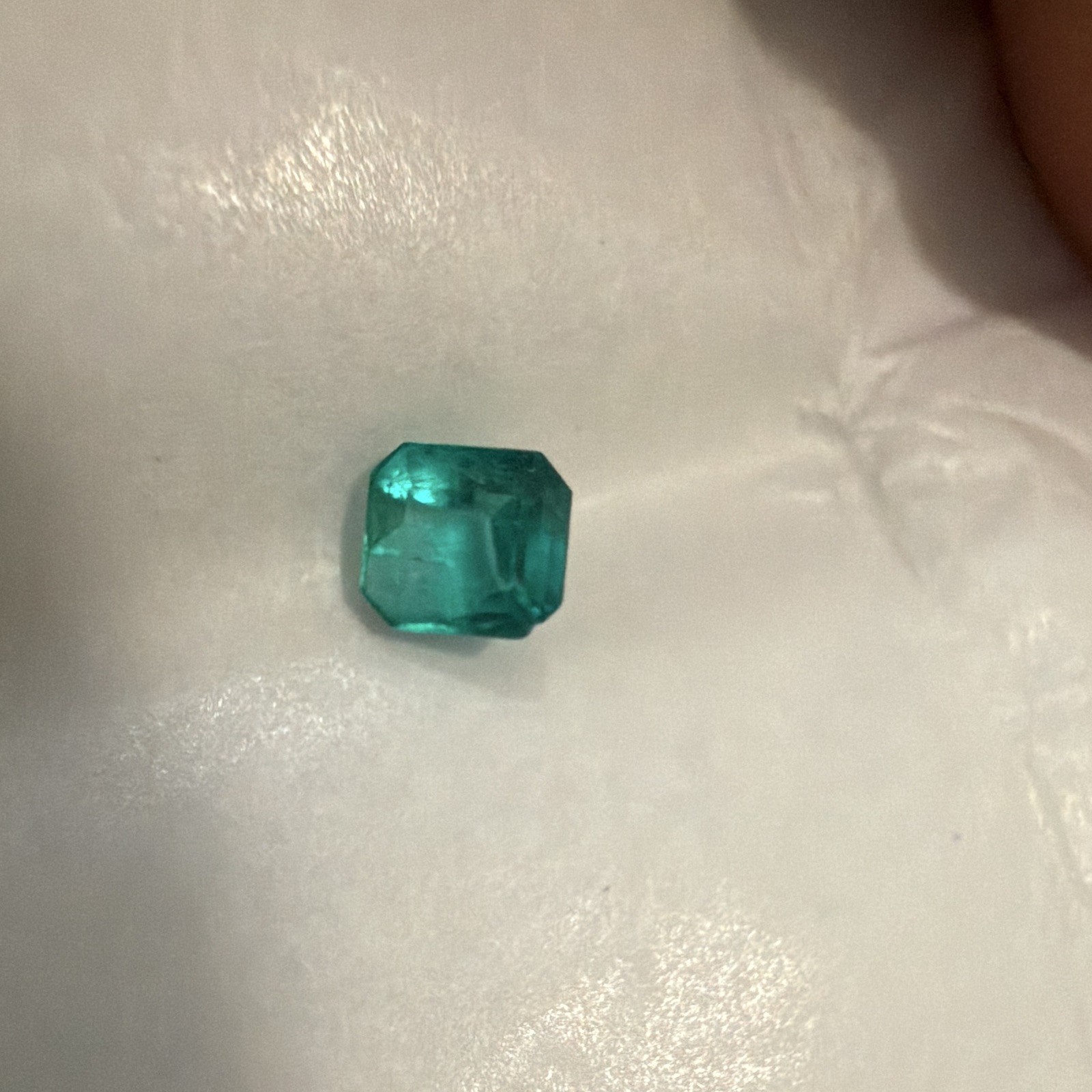 GIA Certified Natural Green Emerald Colombia Octagonal Clarity Enhanced 1pc