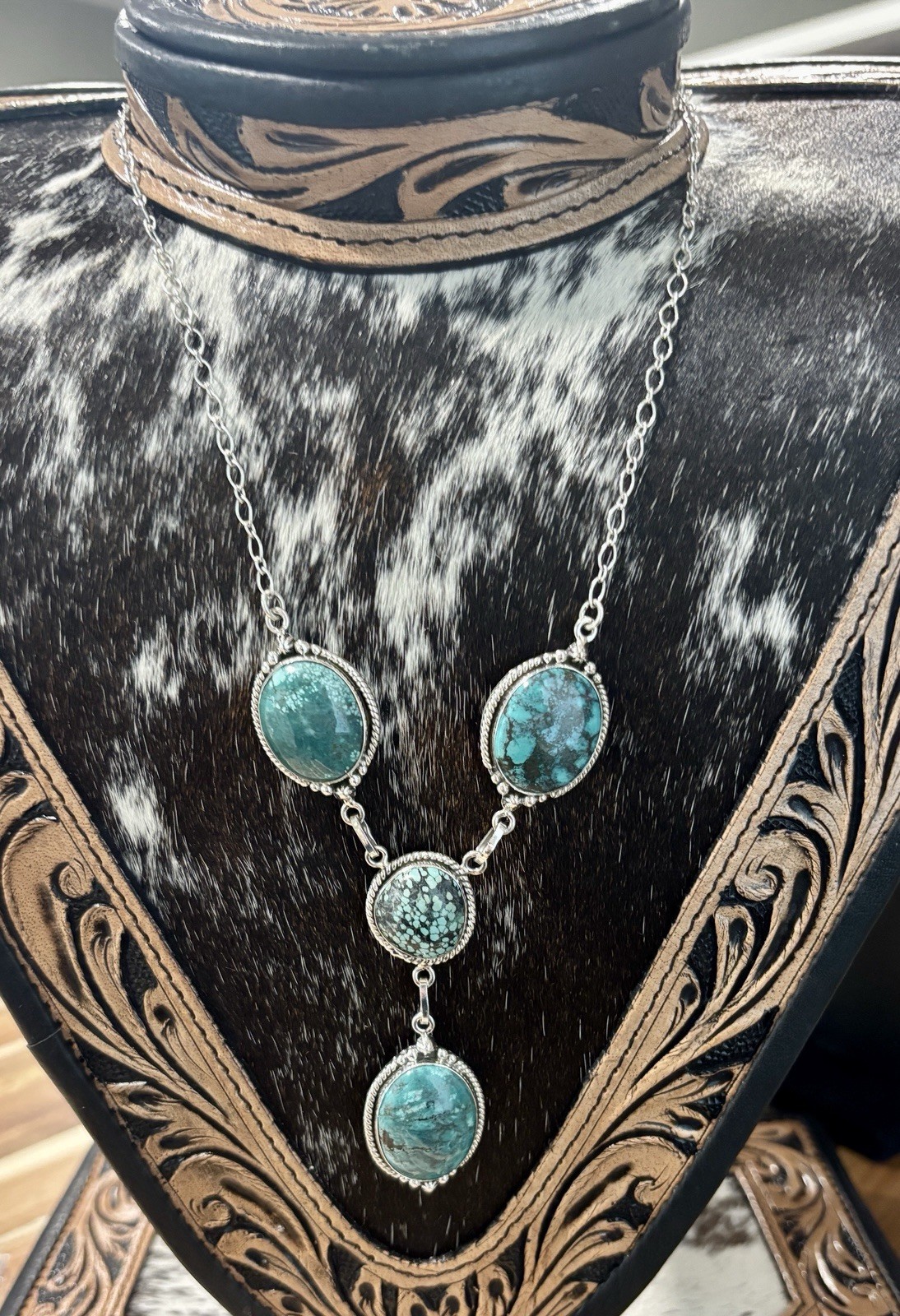 hubei turquoise lariat necklace
