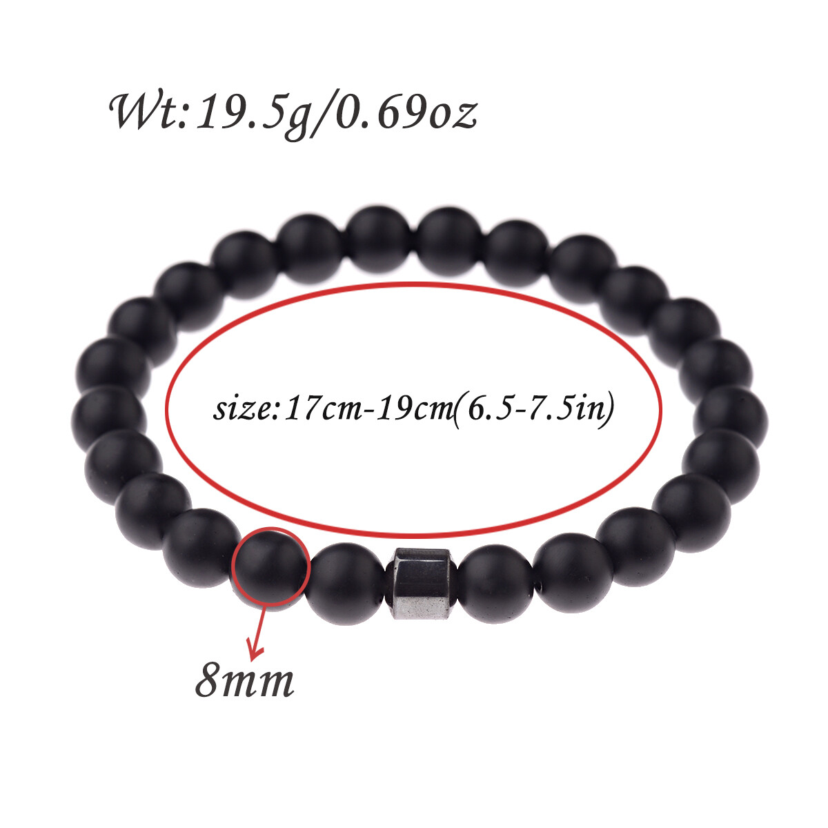 Men Women Natural Round Gemstone Bead Handmade Beads Charm Jewelry 8MM Bracelet