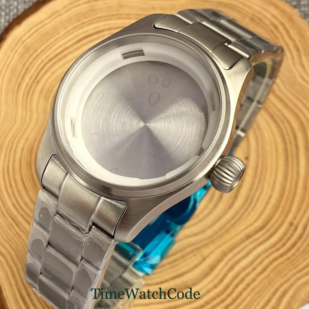 Fit NH34 NH35 NH36 NH38 PT5000 ETA2824 Pilot Dive Watch Case Sappire Glass 20ATM