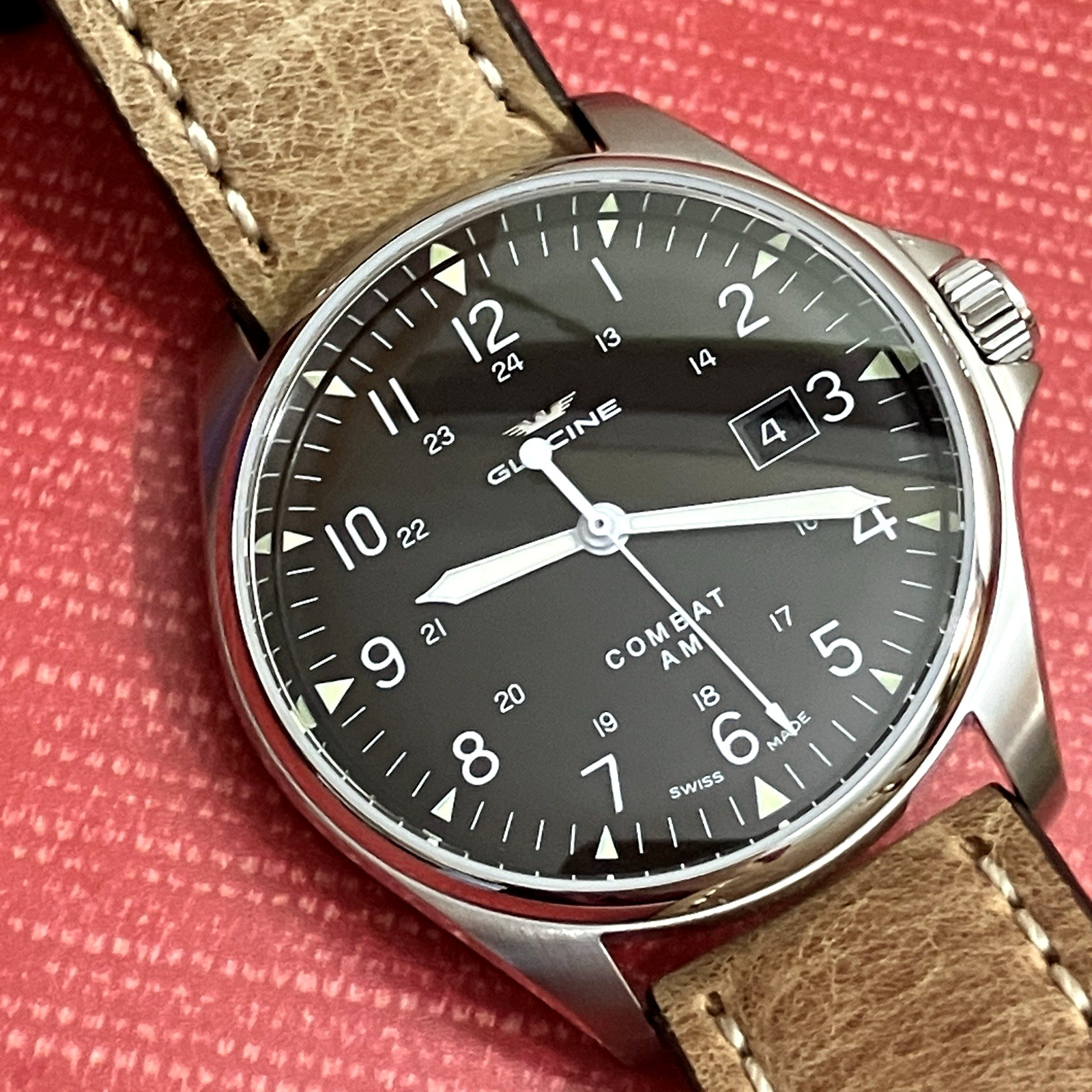 Men’s Stainless Steel Glycine Combat AM Ref 3890 Automatic Watch