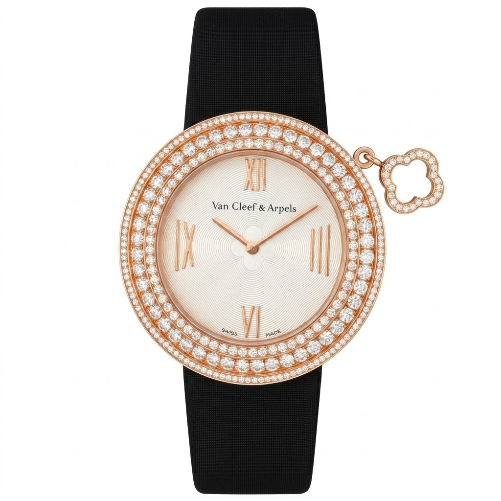 Van Cleef and Arpels Charms 38mm VCARM95100 18K Rose Gold Women’s Watch
