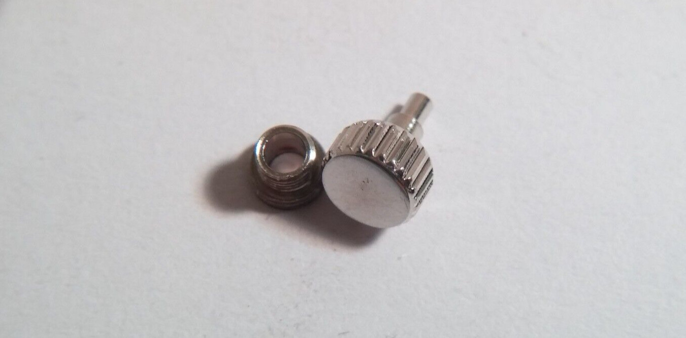 Unbranded Screwdown Crown & Tube (approx 4.89mm-5mm) x 5 pieces for watch repair