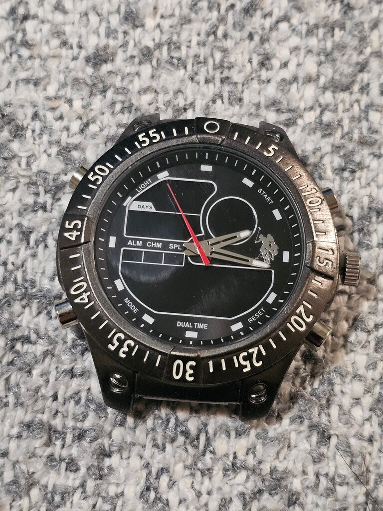 U.S. Polo Assn. Men’s Watch Digital Analog Dual Time Wristwatch. US9105