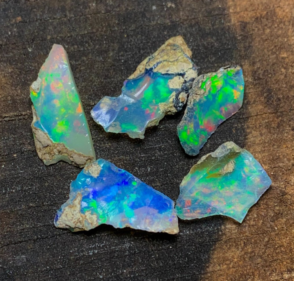 Unshape Fire Opal 8.50 CT Rough Natural Uncut Opal Raw for Stone Making