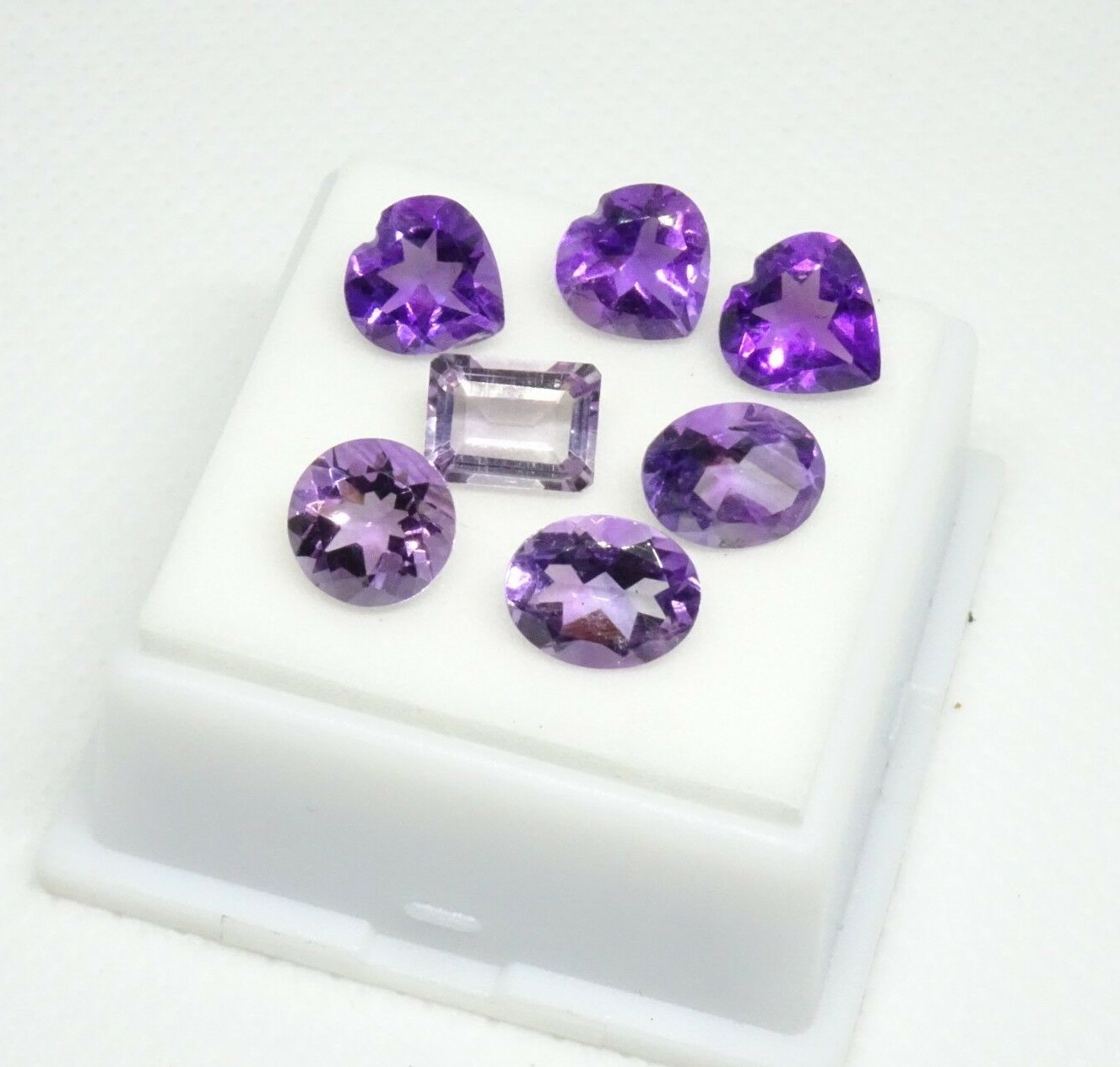10.09CTW Amethyst Parcel – Shape & MM Varies – African Amethyst Gemstones Parcel