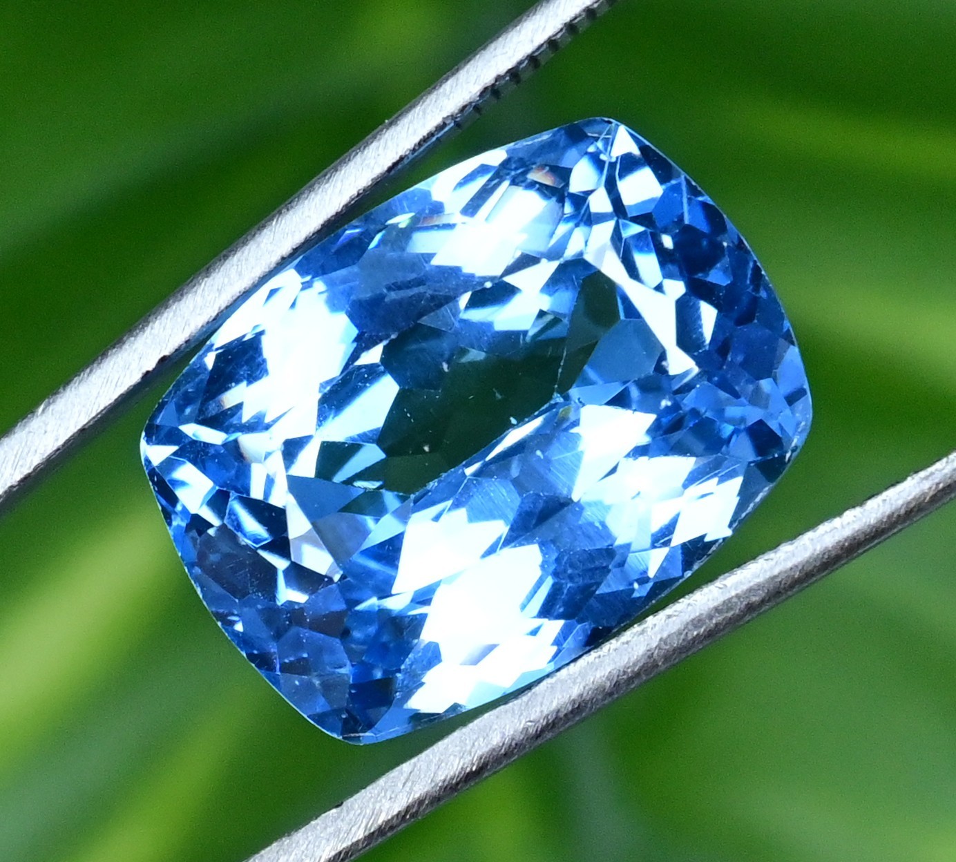 24.90 Ct Natural Namibian Jeremejevite Cushion Certified Flawless Loose Gemstone