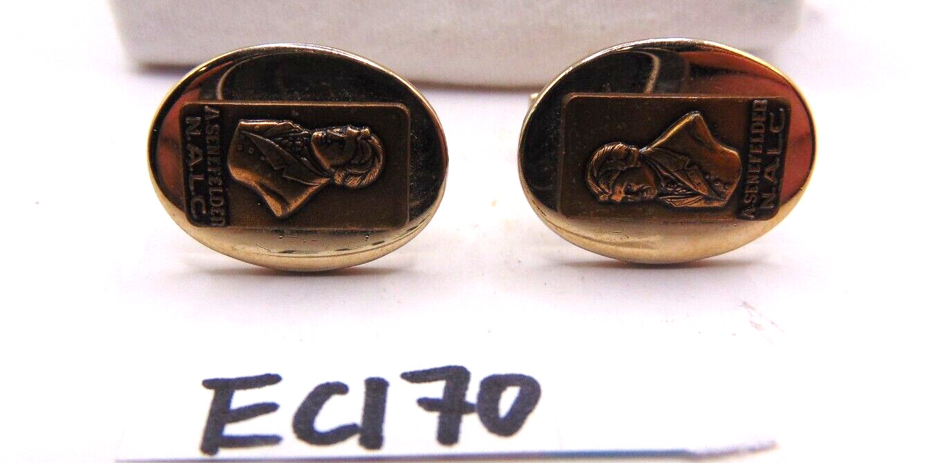 VINTAGE A SENEFELDER NALC NATIONAL ASSOCIATION OF LITHO CLUBS CUFFLINKS N.A.L.C