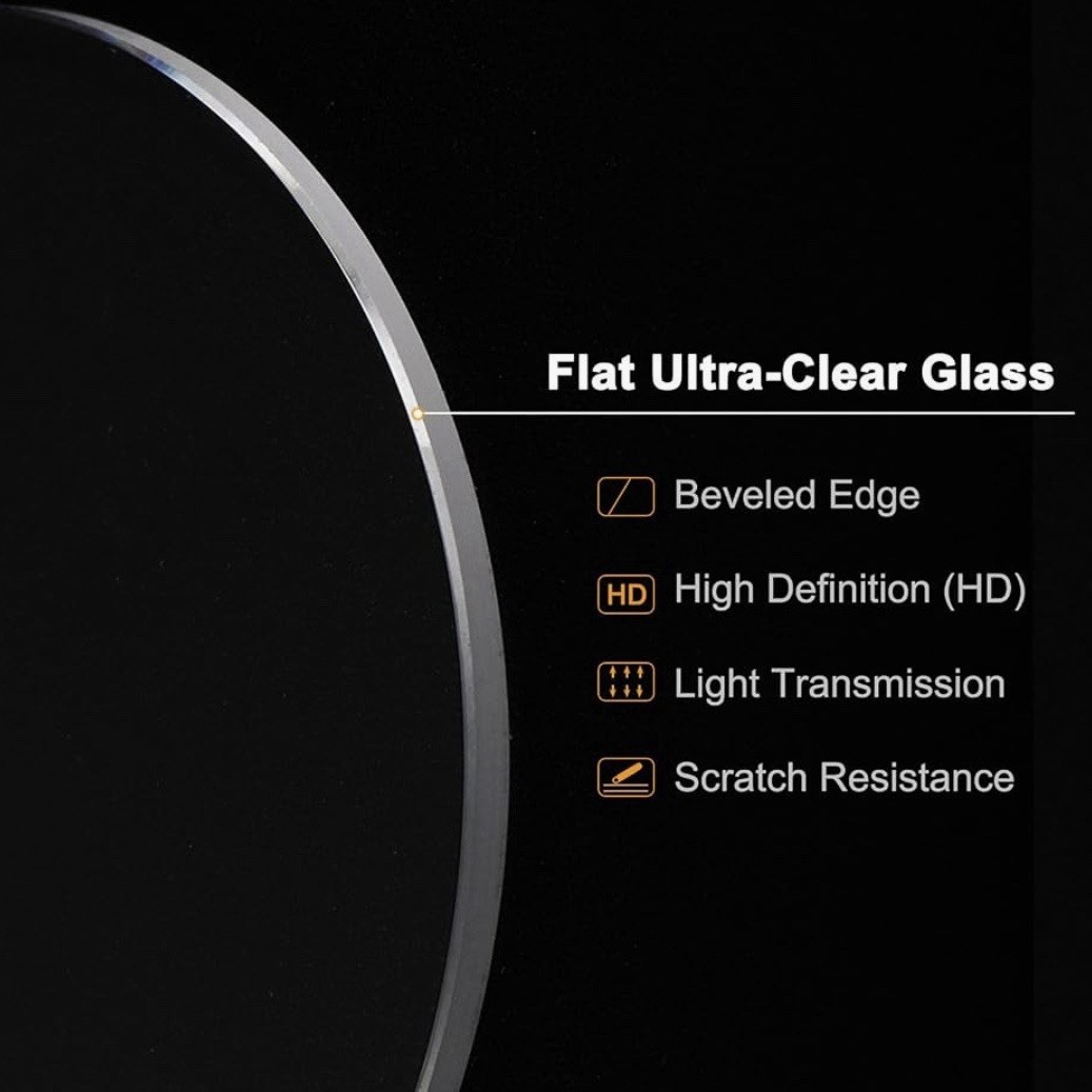 New 29.5 mm Watch Crystal – Flat Round Mineral Glass