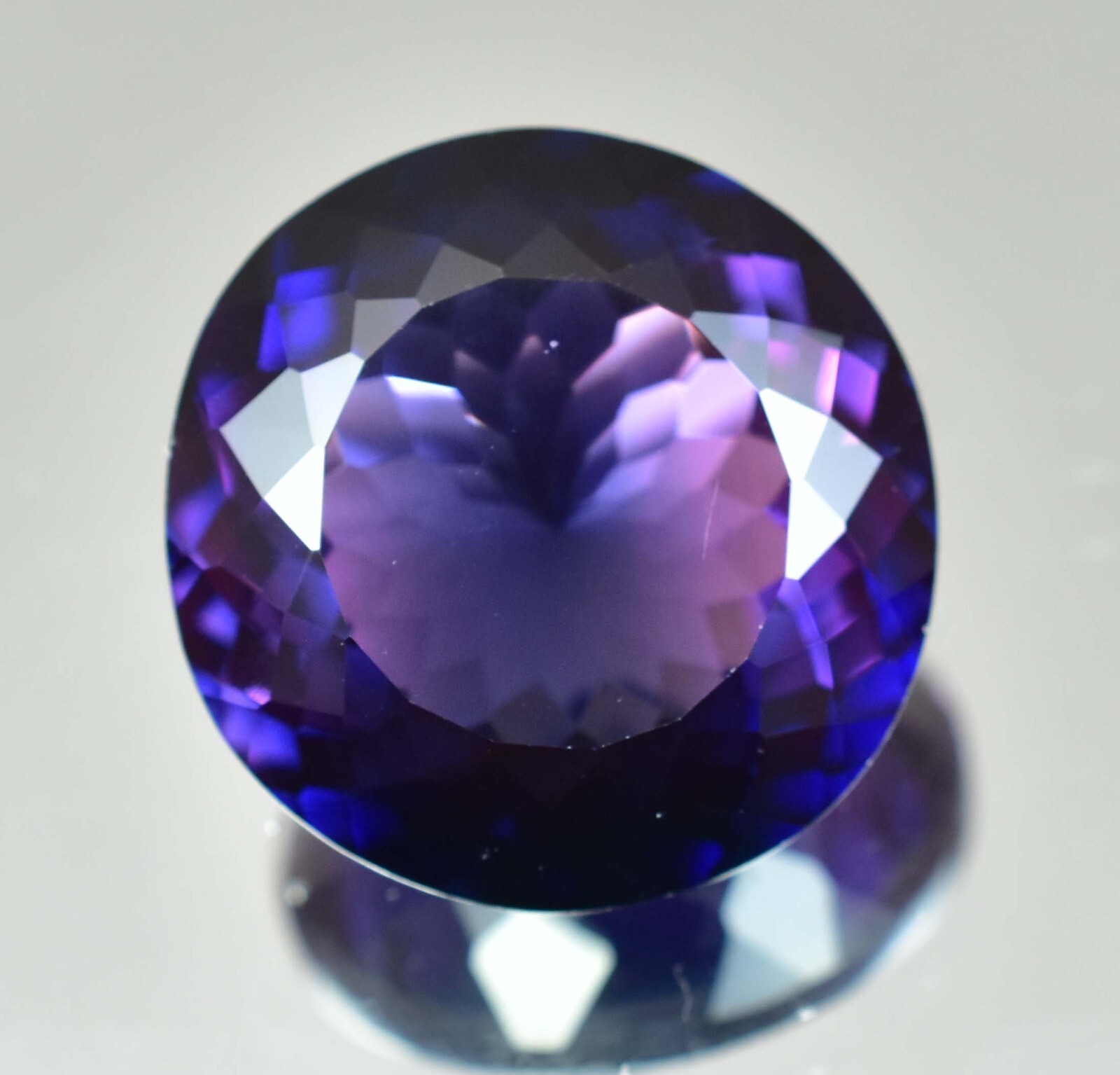 Natural 36.60Ct Boysenberry Sapphire AGL Certified Round Stunning Loose Gemstone