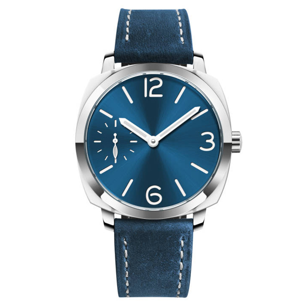 42mm polished case sterile dial sapphire glass ST3600 manual winding mens watch