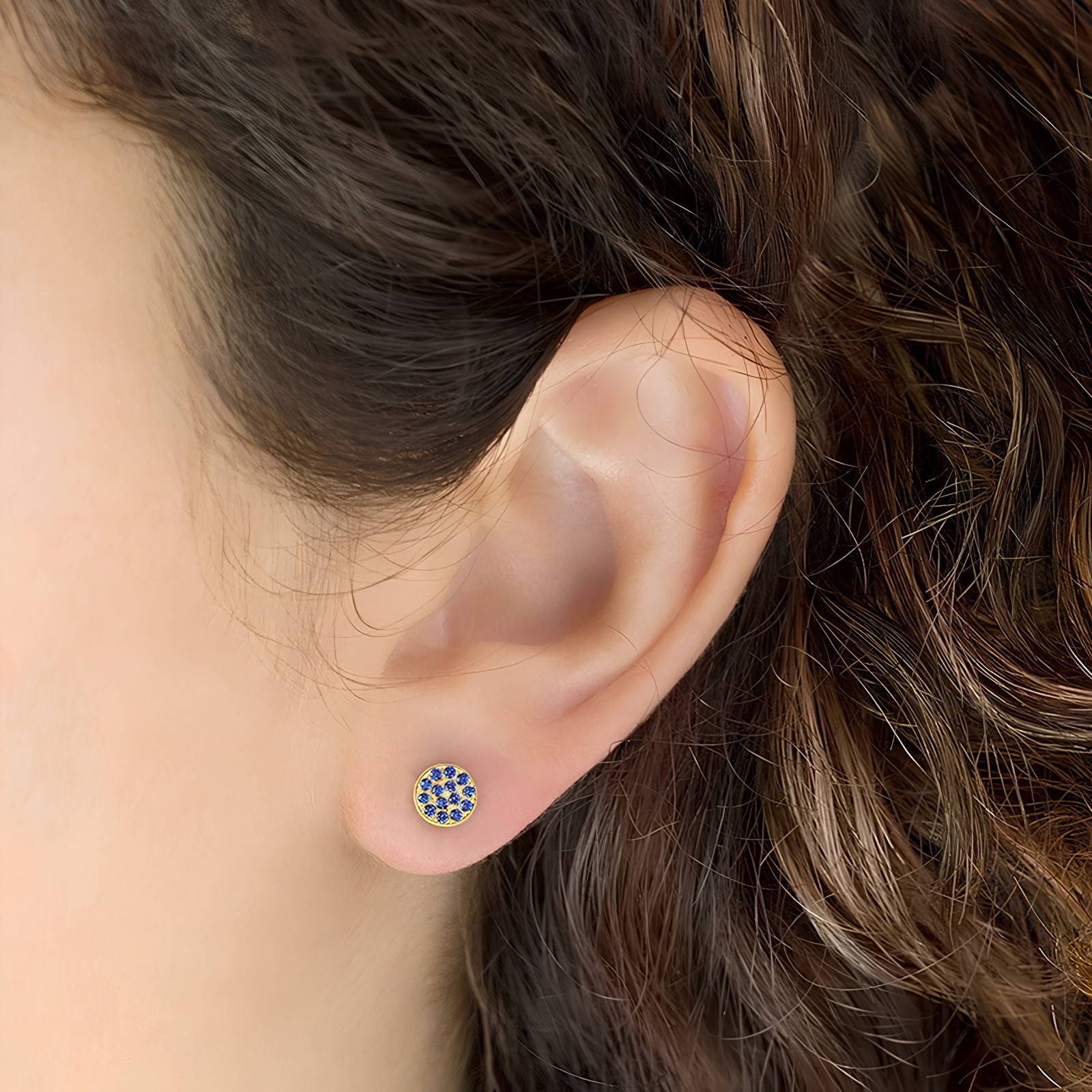 Birthstone Stud Earrings Stainless Steel Push Back CZ Women Girls Gift 12 Month
