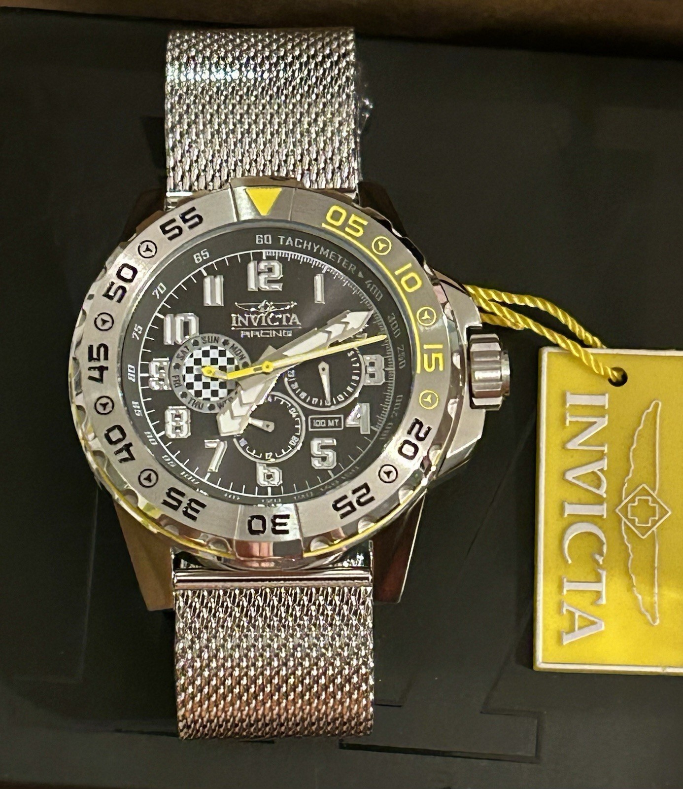 Invicta Racing Dynox Multifunction, 48mm, WR 100m, 8.5”, New/Box/3yr Warranty