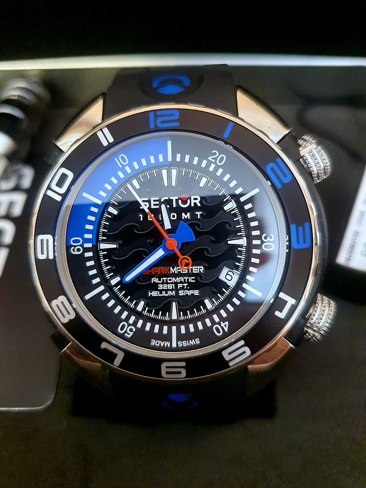 Sector Shark Master 1000 MT Automatic NEW 48mm Helium Safe ETA 25J Swiss