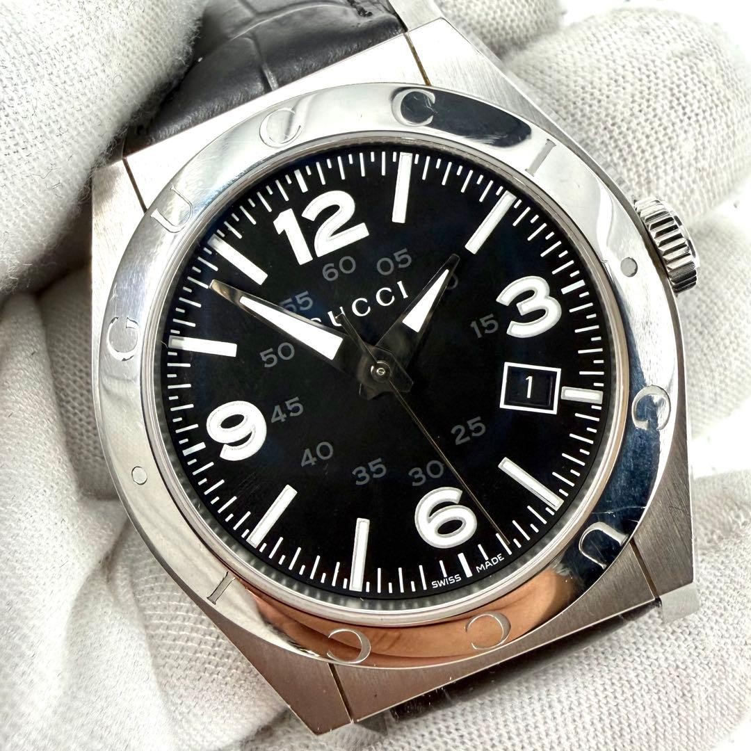GUCCI 115.2 Pantheon Date Men’s Watch Working Condition