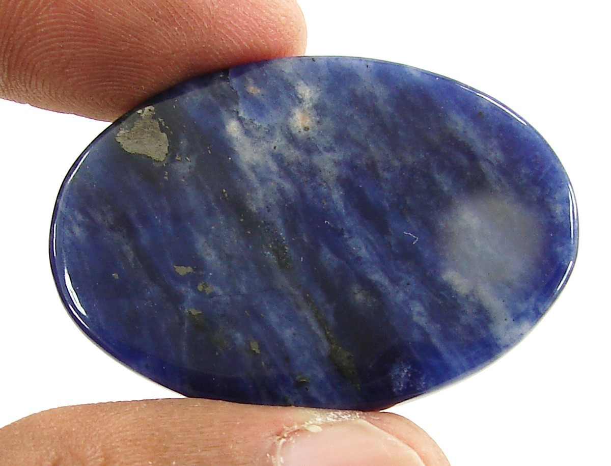 58.85 Ct Natural Blue Sodalite Loose Gemstone Cabochon Wire Wrap Stone – 2149