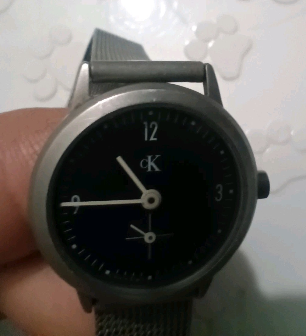 Calvin Klein Watch Men 35mm Black Dial Steel Round K03311Small Seconds(Not Work)