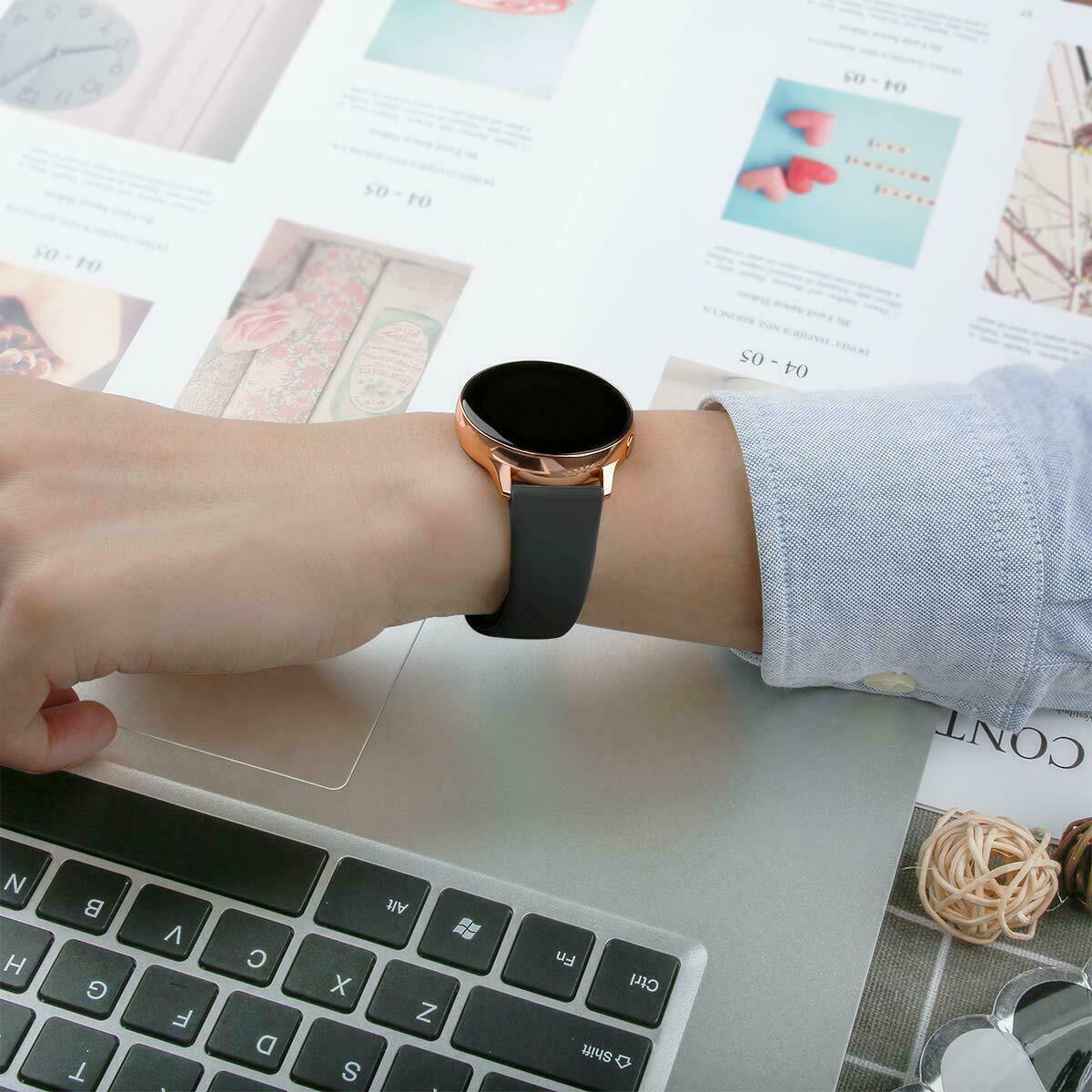 For Samsung Galaxy Watch Active 2 40 42 44mm Watch Band Silicone Sport Strap