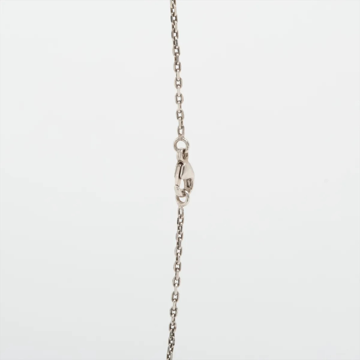 Hermès Mini-pop H Necklace metal Black × Silver