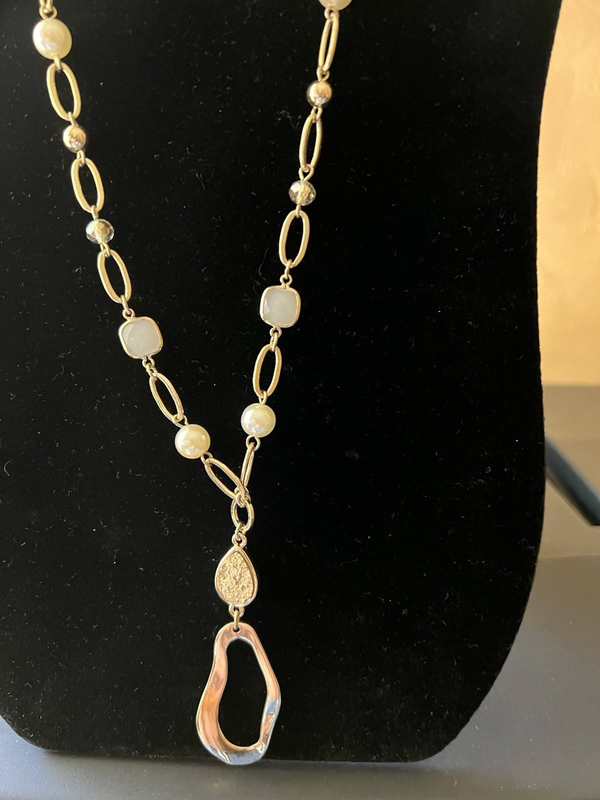 Ann Taylor Factory Long Golden Necklace