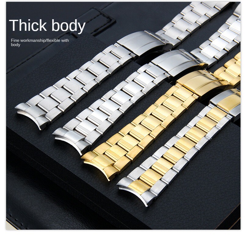 316 Solid Stainless Steel Watch Band Strap Mens Luxury metal Bracelet 20 21mm
