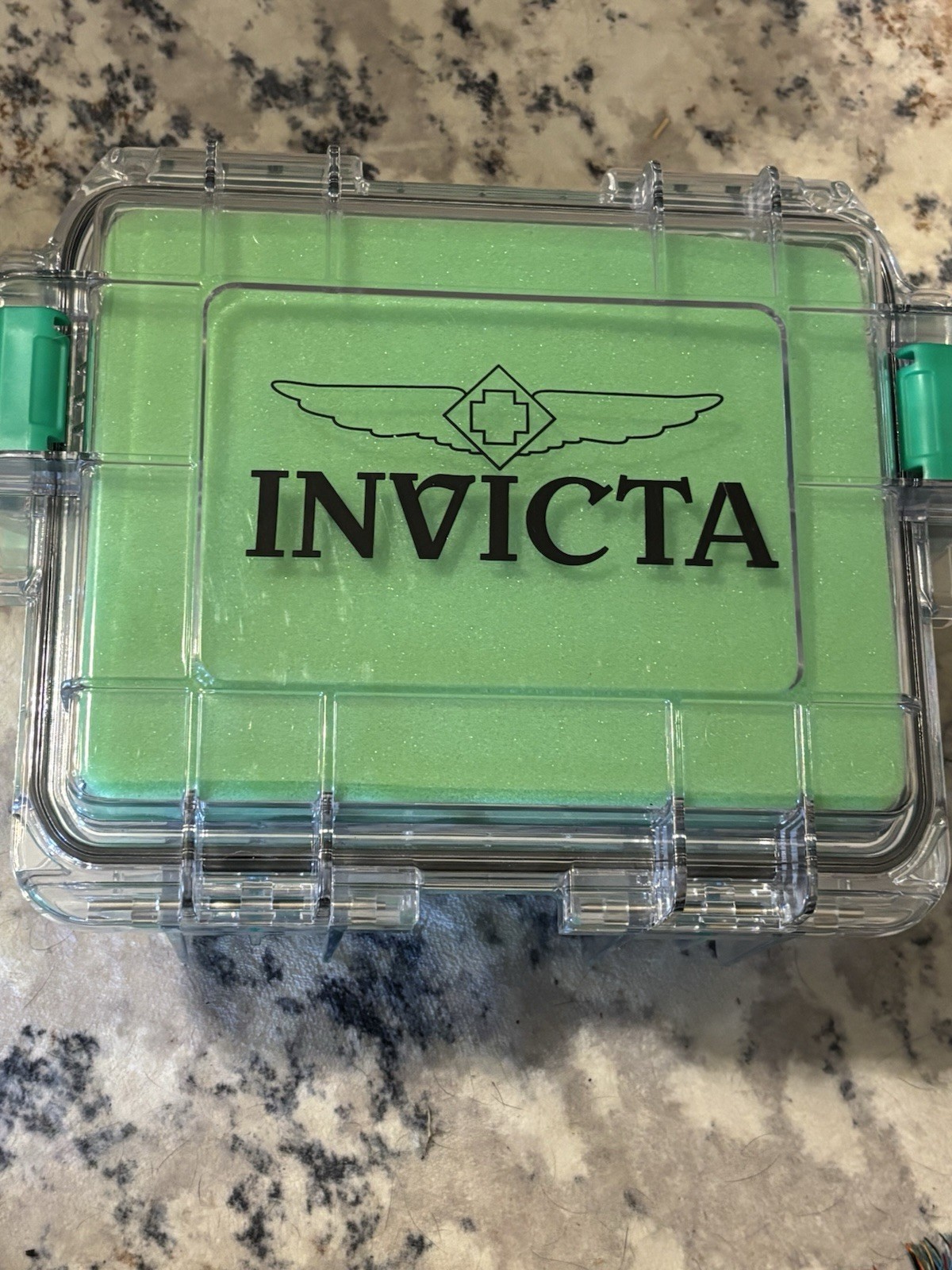 Invicta Bolt Men’s Automatic Watch Gold Tone Abalone Brown Leather model 24432