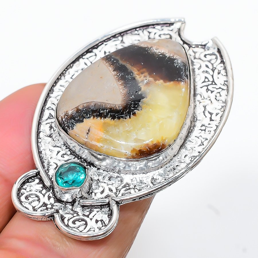 Septerian Stone, Diopside Gemstone 925 Sterling Silver Jewelry Ring Size 6 Q244