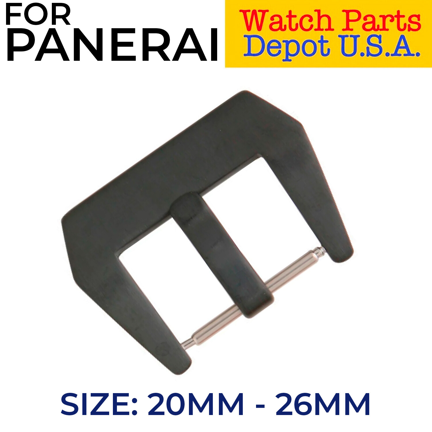 20-22-24-26 PRE-V SCREW IN BUCKLE FOR PAM 40MM 44MM 47MM PANERAI LEATHER BAND