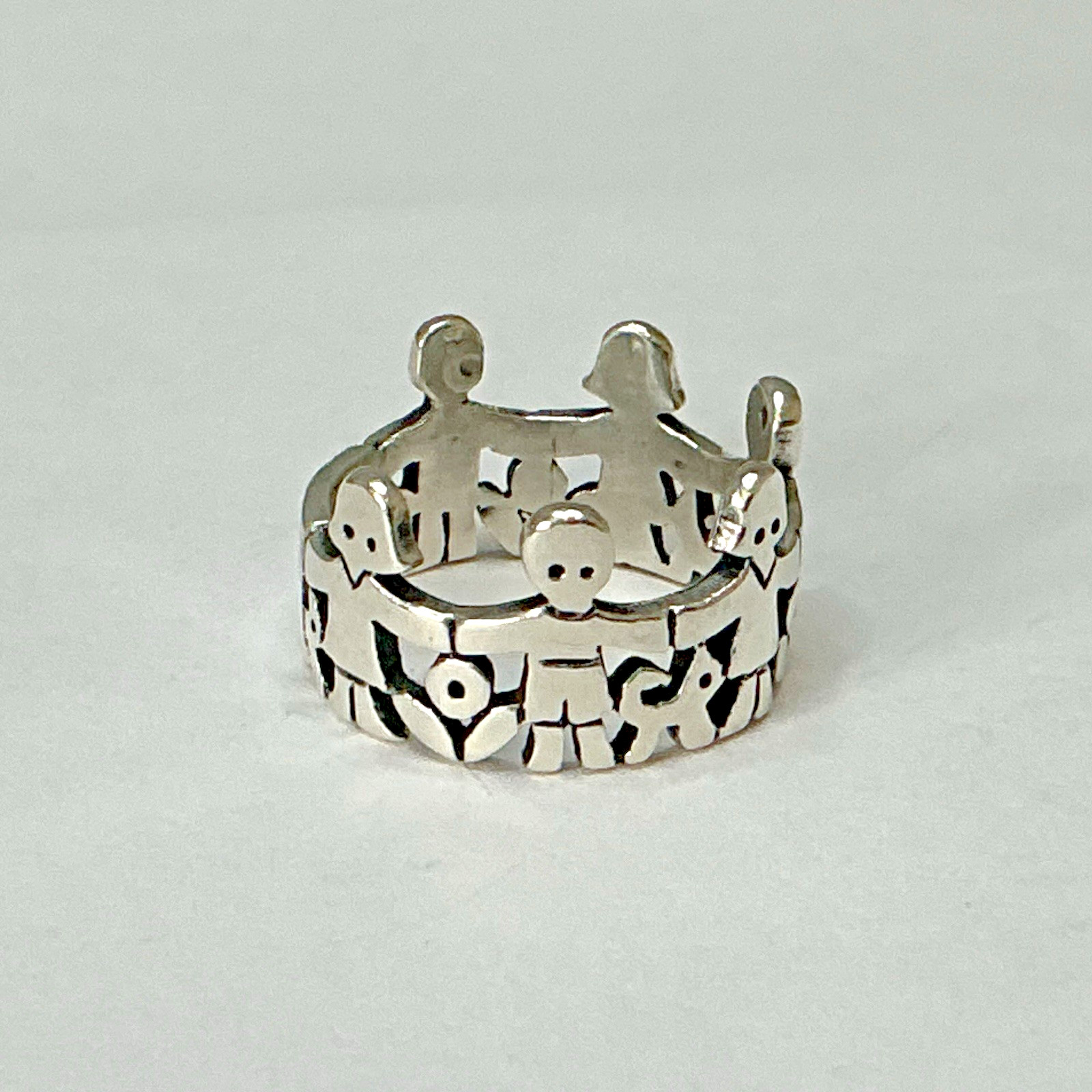 Retired James Sterling Silver Avery Paper Doll Kids Ring Size 5.5 ~ 4.38g