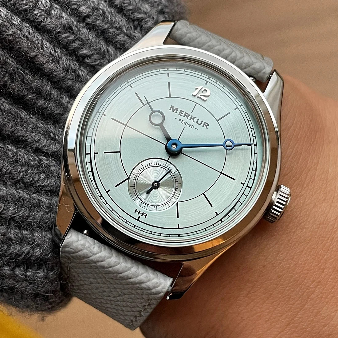 Merkur Jump Hour Watch Military Automatic ST17 Mechanical Vintage 38mm Steel Men